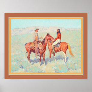 "Casuals on the Range" by Frederic Remington Poster