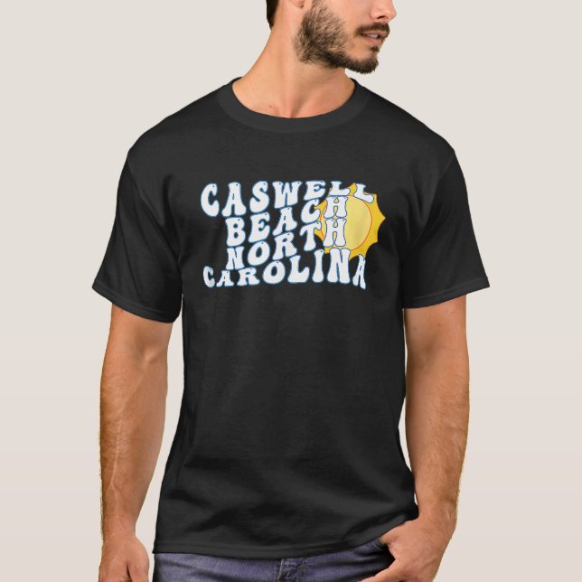 Caswell Beach North Carolina NC Vacation Souvenir T-Shirt (Front)