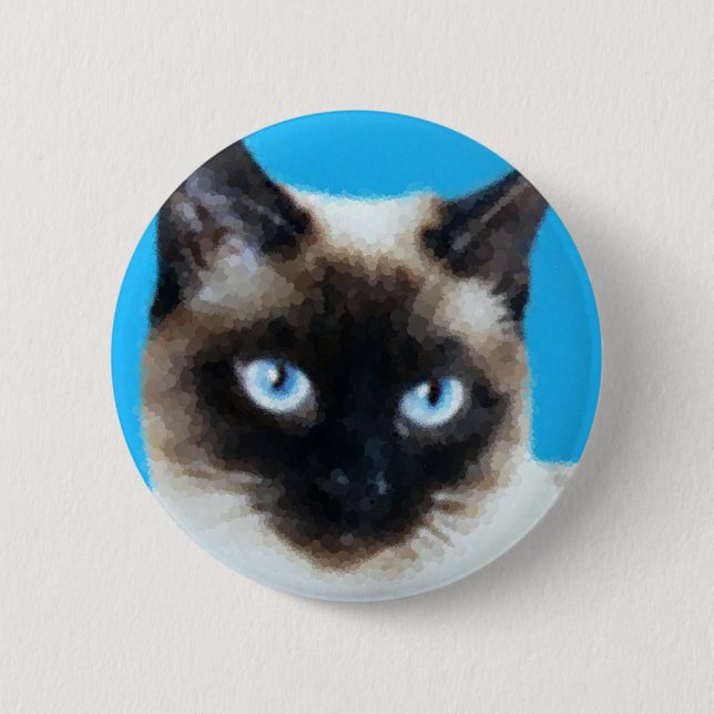 Cat 1 6 cm round badge (Front)