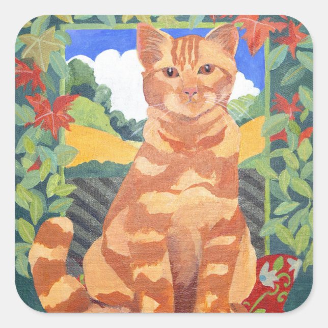 Cat 2014 square sticker (Front)