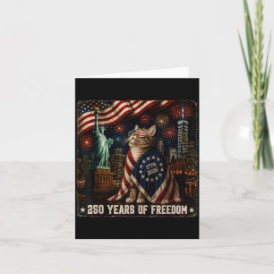 Cat 250 Years Of Dom 250th Anniversary 1776 2026 Card