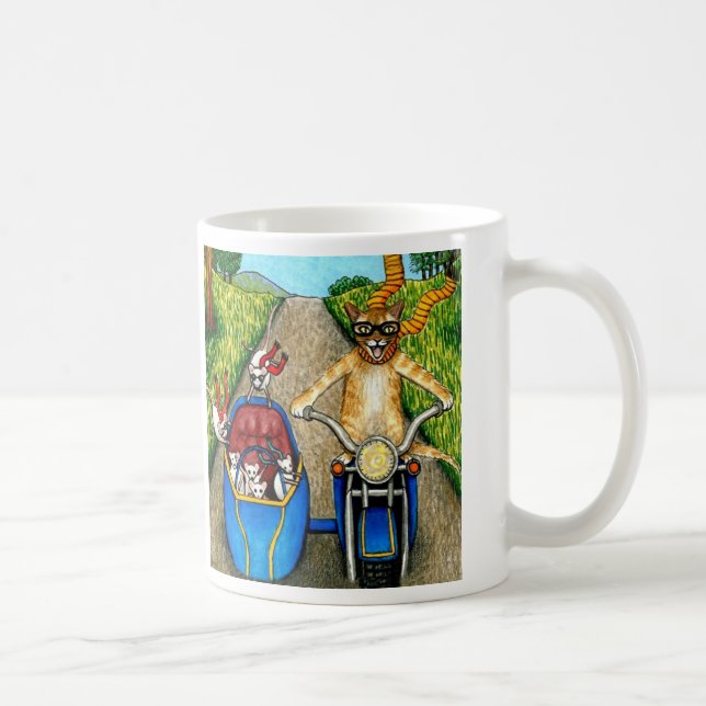 Cat 384 coffee mug (Right)