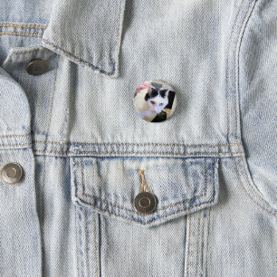 Cat   3 cm round badge