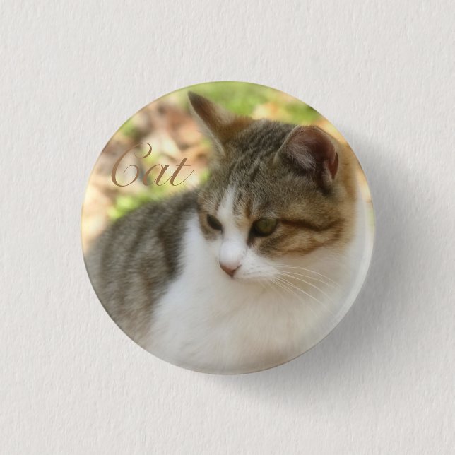 Cat 3 Cm Round Badge (Front)