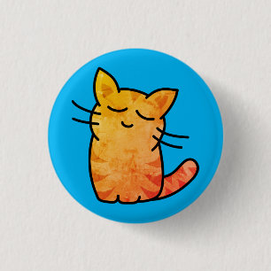 Cat 3 Cm Round Badge