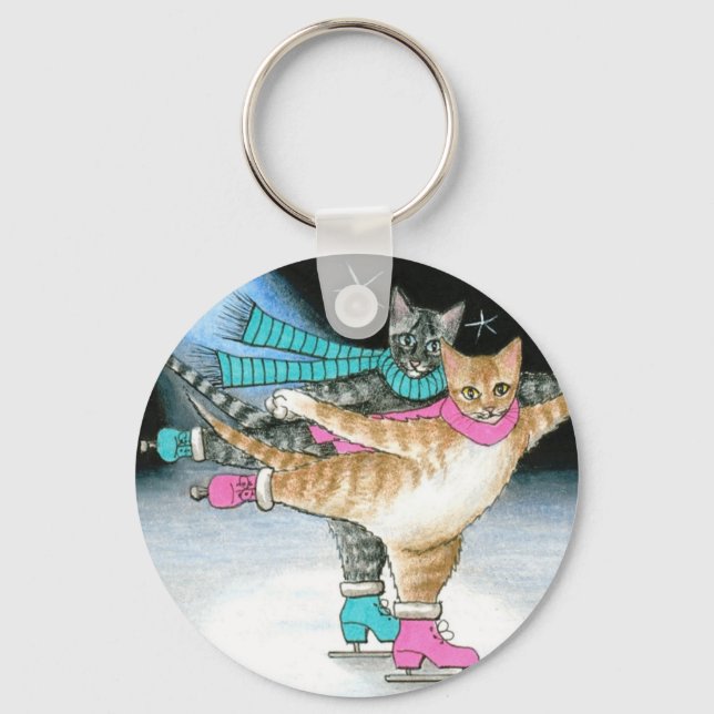 cat 437 keychain (Front)