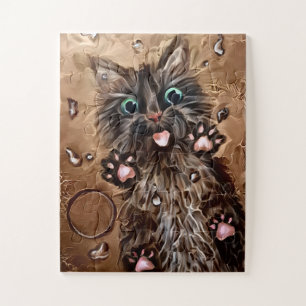 Cat 4 - Wet Jigsaw Puzzle