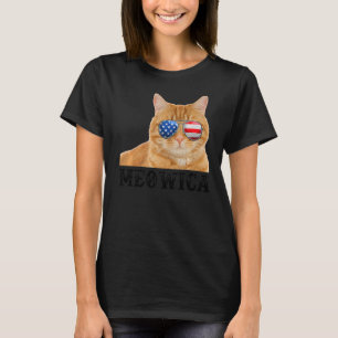 Cat 4th of July Kitten USA American Flag T-Shirt