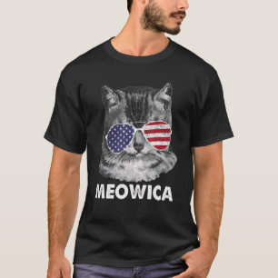 Cat 4th Of July Meowica Merica Men Usa American F T-Shirt