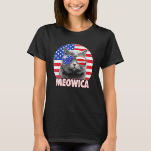 Cat 4th Of July Meowica Merica Men Usa American F T-Shirt