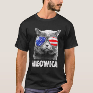 Cat 4th Of July Meowica Merica Men Usa American F T-Shirt