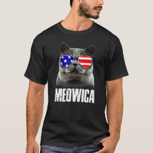 Cat 4th Of July Meowica Merica Men Usa American F T-Shirt