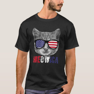 Cat 4th Of July Meowica Merica Men Usa American F T-Shirt