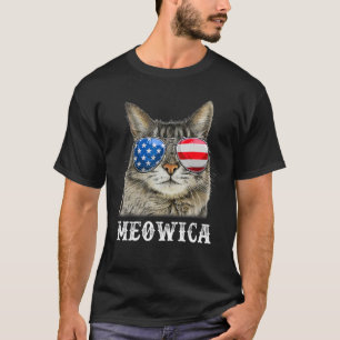 Cat 4th of July Meowica Merica Men USA American F T-Shirt