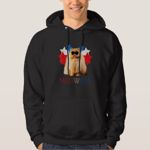 Cat 4th Of July Meowica Merica Men Usa American Fl Hoodie