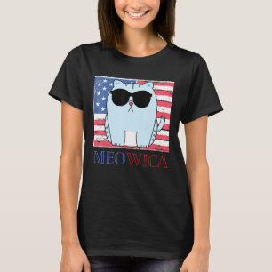 Cat 4th Of July Meowica Patriotic Cat Owner T-Shirt