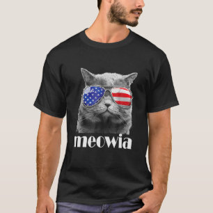 Cat 4Th Of July S Meowica Merica Men USA American T-Shirt