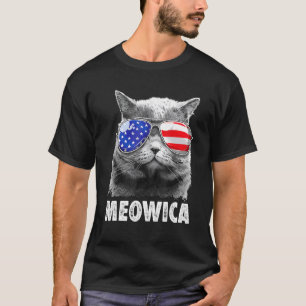 Cat 4th Of July S Meowica Merica Men Usa American T-Shirt