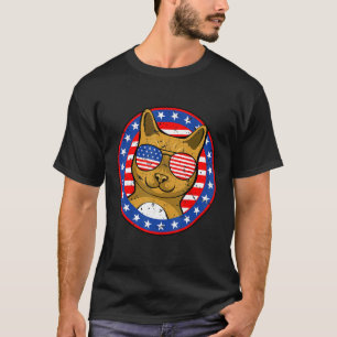 Cat 4th Of July S Meowica Patriotic Cat American F T-Shirt