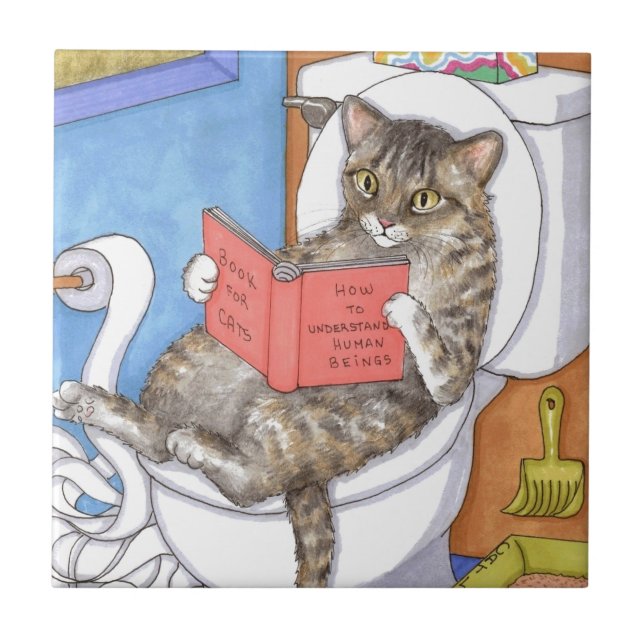 Cat 535 ceramic tile (Front)