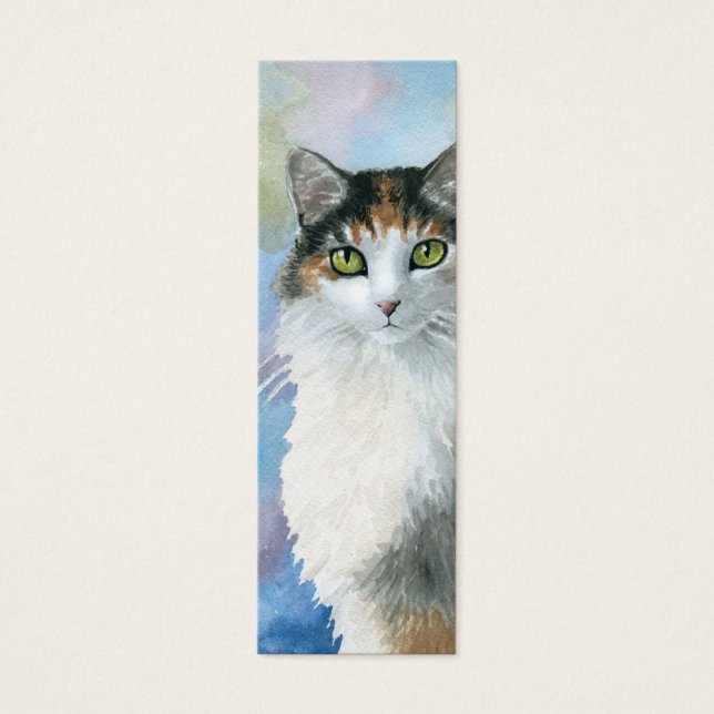Cat 572 Calico Bookmarks Tiny Cards (Front)