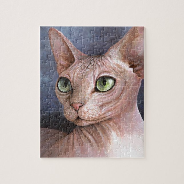 Cat 578 Sphynx Jigsaw Puzzle (Vertical)