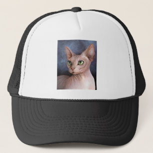 Cat 578 Sphynx Trucker Hat
