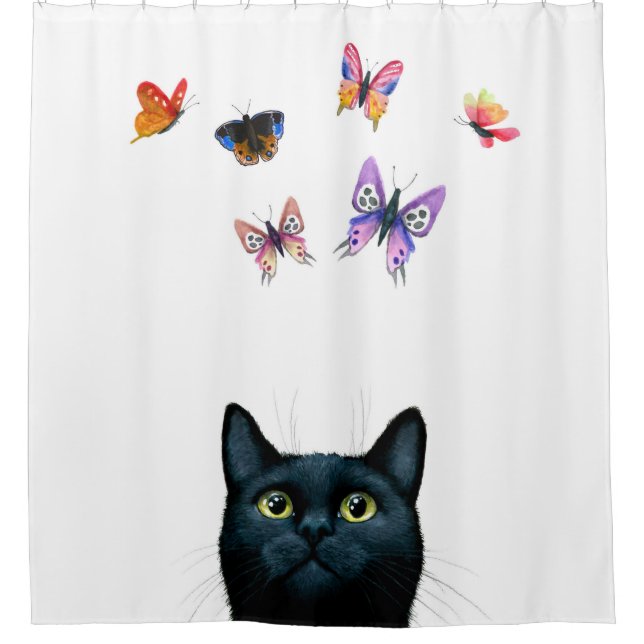Cat 606 shower curtain (Front)