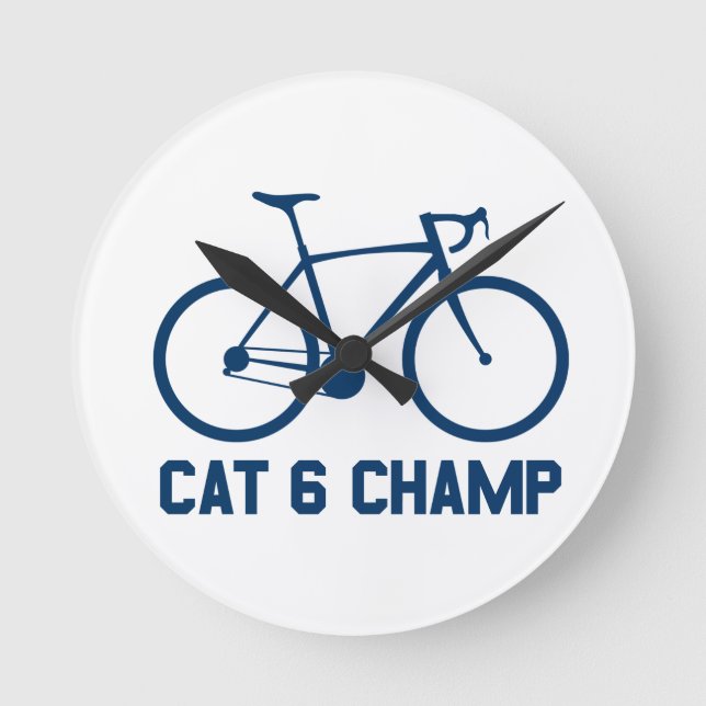 CAT 6 Champ Round Clock (Front)
