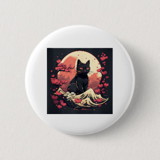 CAT 6 CM ROUND BADGE