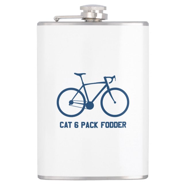 CAT 6 Pack Fodder Hip Flask (Front)