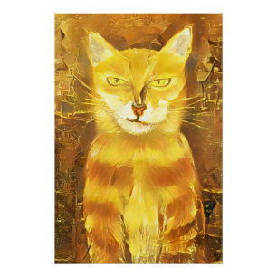 Cat 8 - The Golden Slick Poster