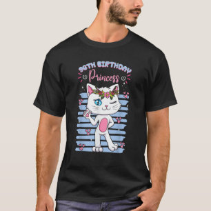 Cat 96th Birthday Princess Party Purr Animal Fur K T-Shirt