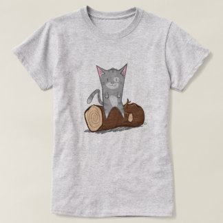 Cat a log - T-Shirt