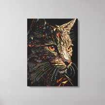 Cat abstract portrait