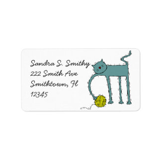 Cat Address Label