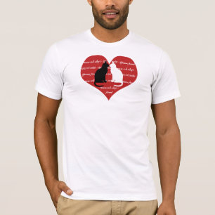 Cat adoption and rescue heart T-Shirt
