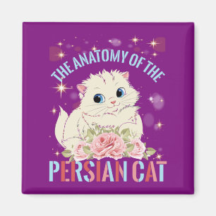 cat aesthetic,The Anatomy Of The Persian Cat Magnet