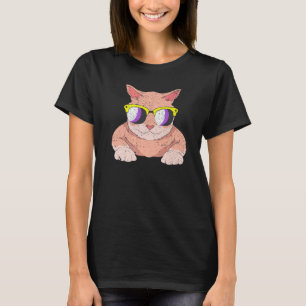 Cat Agender Lgbt Nonbinary Flag Cool Sunglasses No T-Shirt