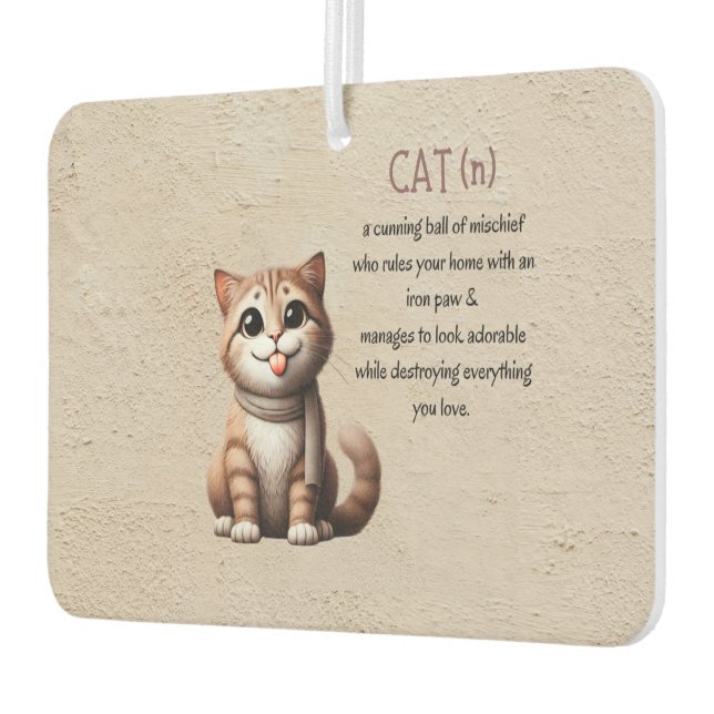 Cat Air Freshener – Cute Car Decor (Left)