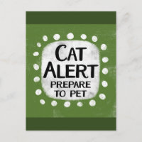Cat Alert Postcard