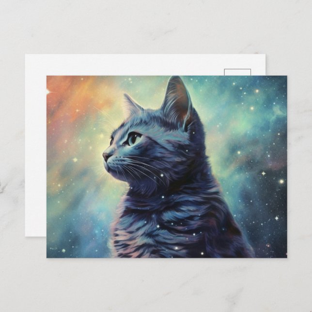 Cat Alone Postcard (Front/Back)