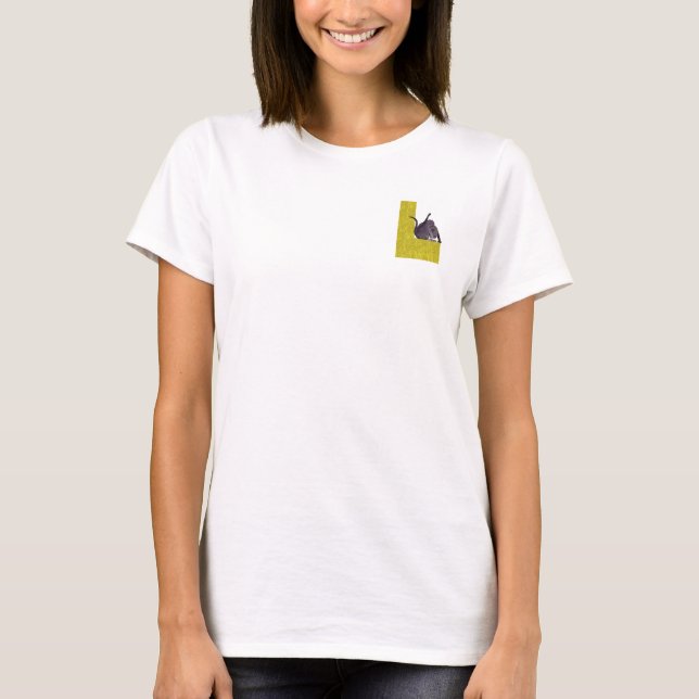 Cat Alphabet L T-Shirt Pocket Version (Front)