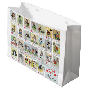 Cat Alphabet, Louis Wain Large Gift Bag