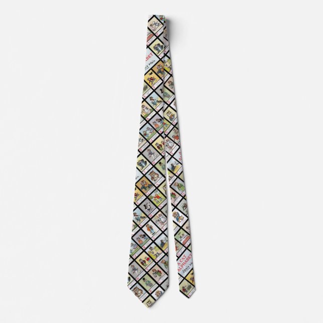 Cat Alphabet, Louis Wain Tie (Front)