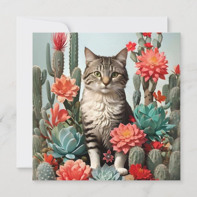 Cat Among the Cactuses | Cat Lovers  (Front)