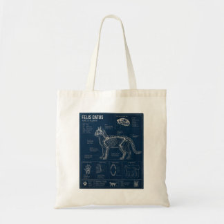 Cat Anatomy Tote Bag