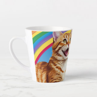 Cat and a Rainbow: My Love Latte Mug