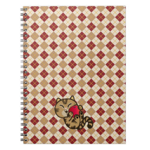 cat and apple baby blanket notebook