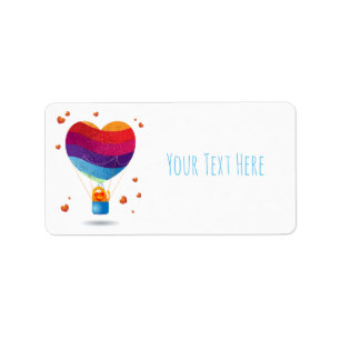 Cat and Ballon of Love Label